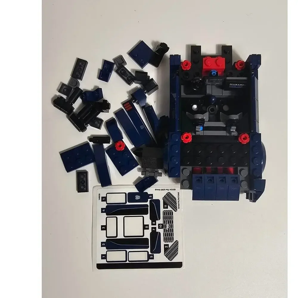 LEGO Speed Champions 76920 Ford Mustang Dark Horse Incomplete Parts Project Set